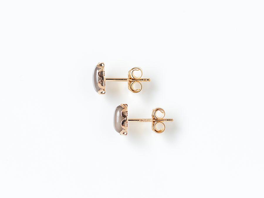 Usubi Earrings_Silver925&K14(585)WG ムーンストーン ピアス