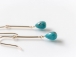 K14GFスリーピングビューティーターコイズ ストレートバーピアス K14GFスリーピングビューティーターコイズ ストレートバーピアス
