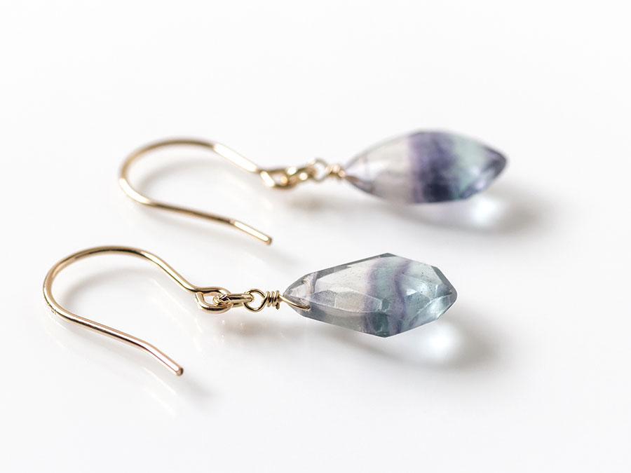 【Y-bijou】K14GFフローライトピアス