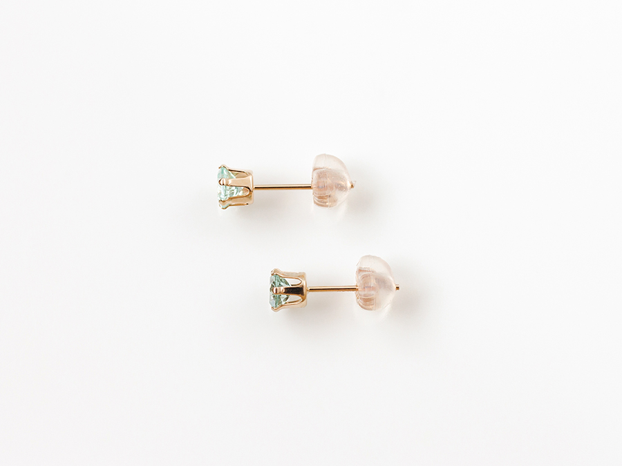 K10ベリルピアス アガット（agete）/シルバー・K10ベリルチャーム